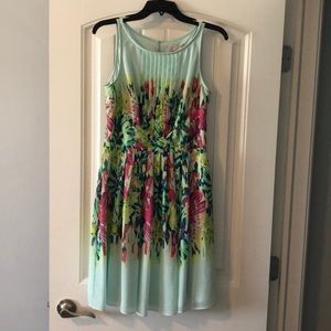 Green Floral Dress